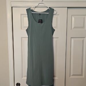 Eddie Bauer Teal Sleeveless Midi Dress